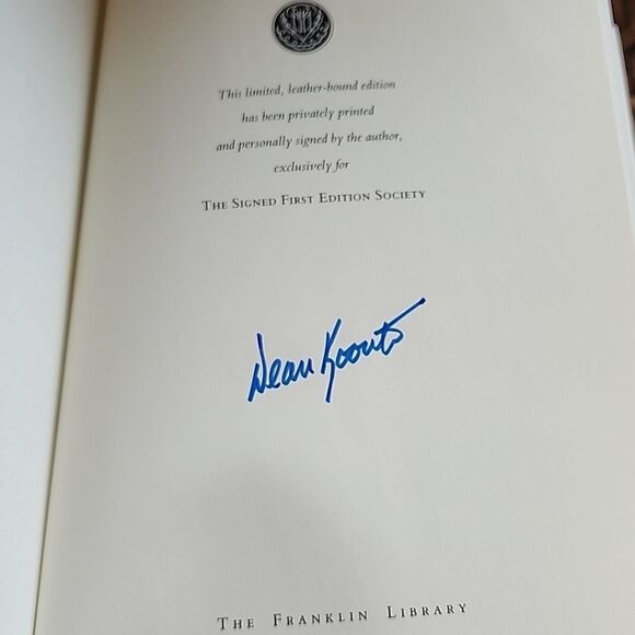 Dean Koontz Signed 1st Edition Society 'Intensity' Leather Bound - Picture 8 of 9